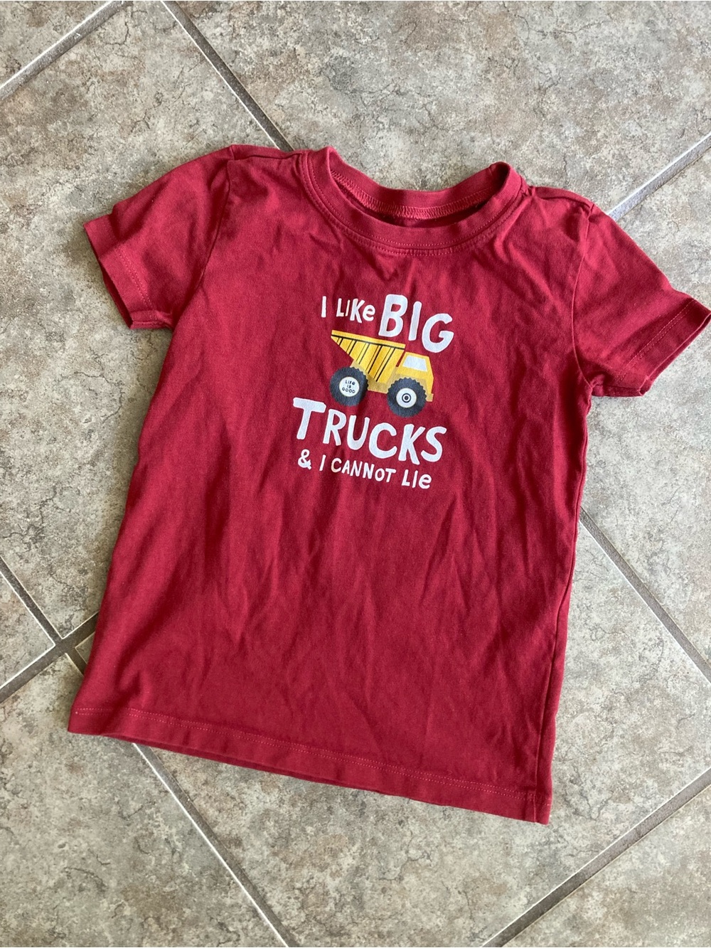 Toddler Boy Life is Good Crusher Tee 'I Like Big Trucks'